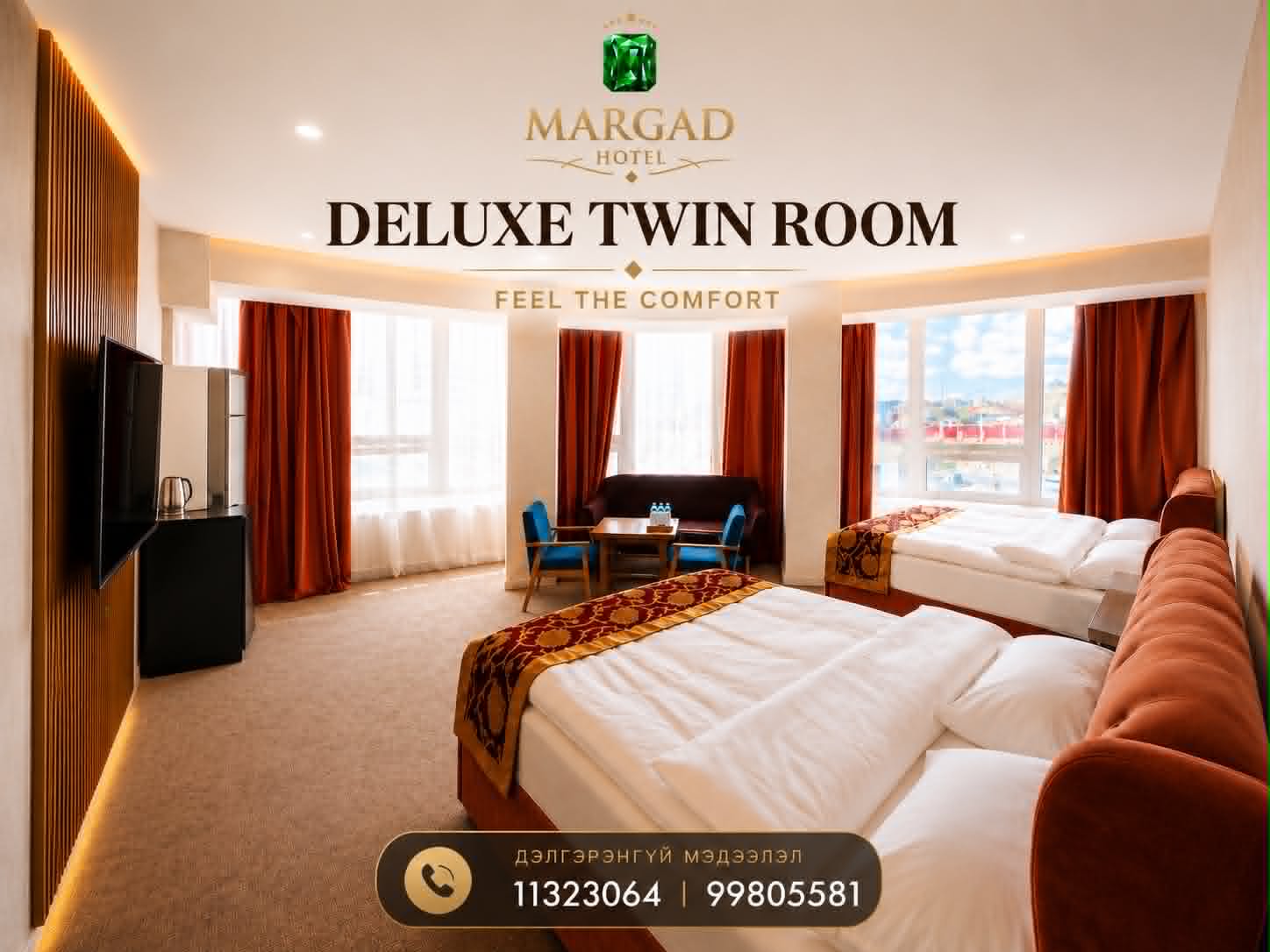 Deluxe Twin Room King Size Bed